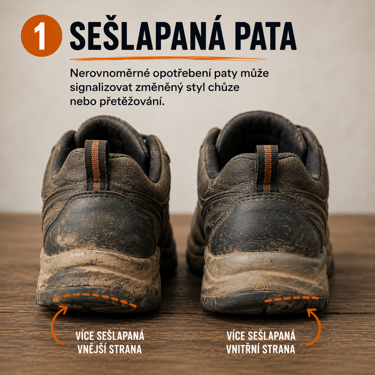 sešlapaná pata